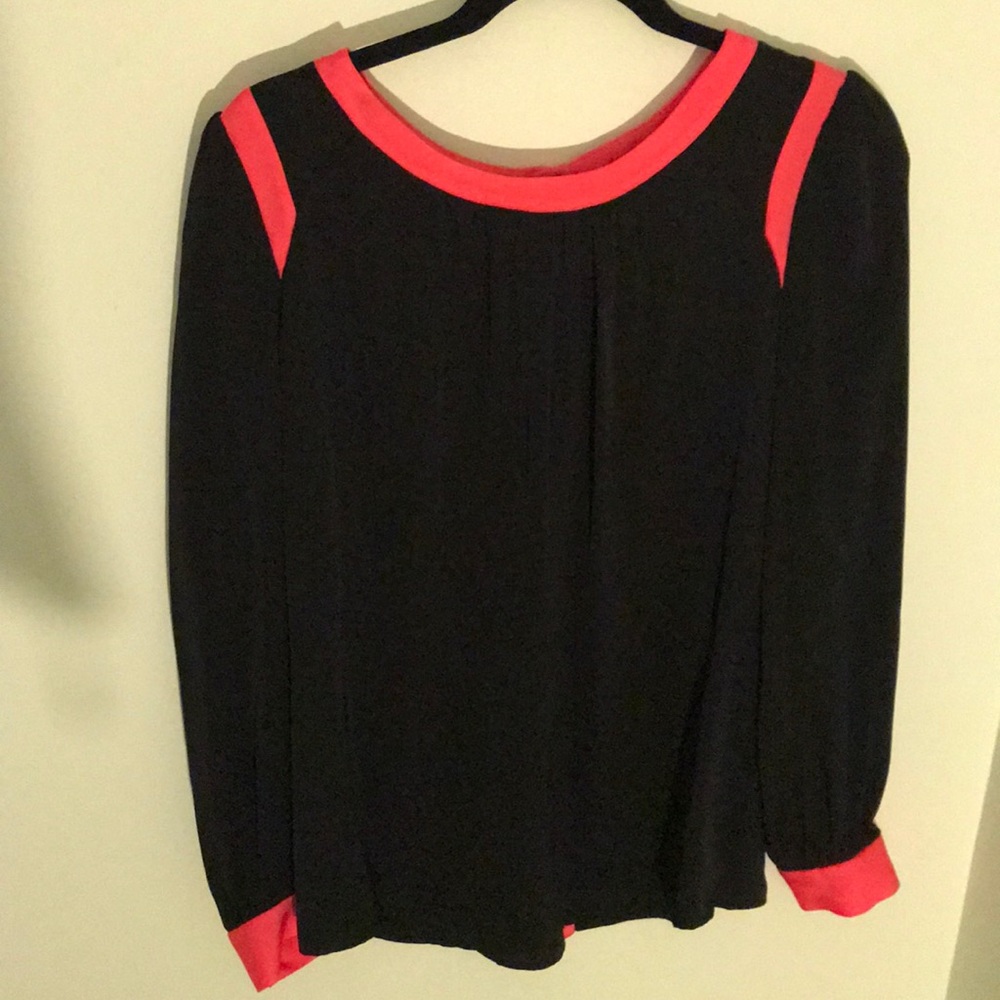 Black and pink Milly Blouse